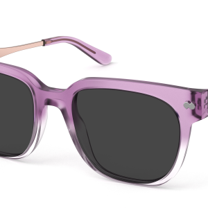 The Murphy - Violet Pearlized Gradient Acetate Rose Gold Metal Sun